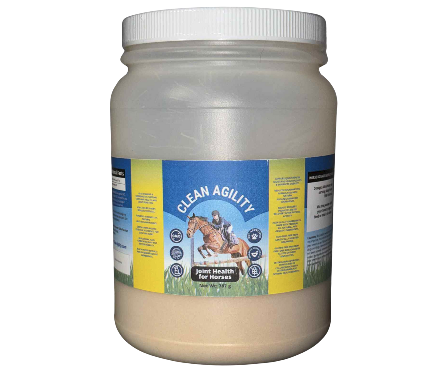 Clean Agility Joint Health Supplement for Horses – Glucosamine, Chondroitin, MSM