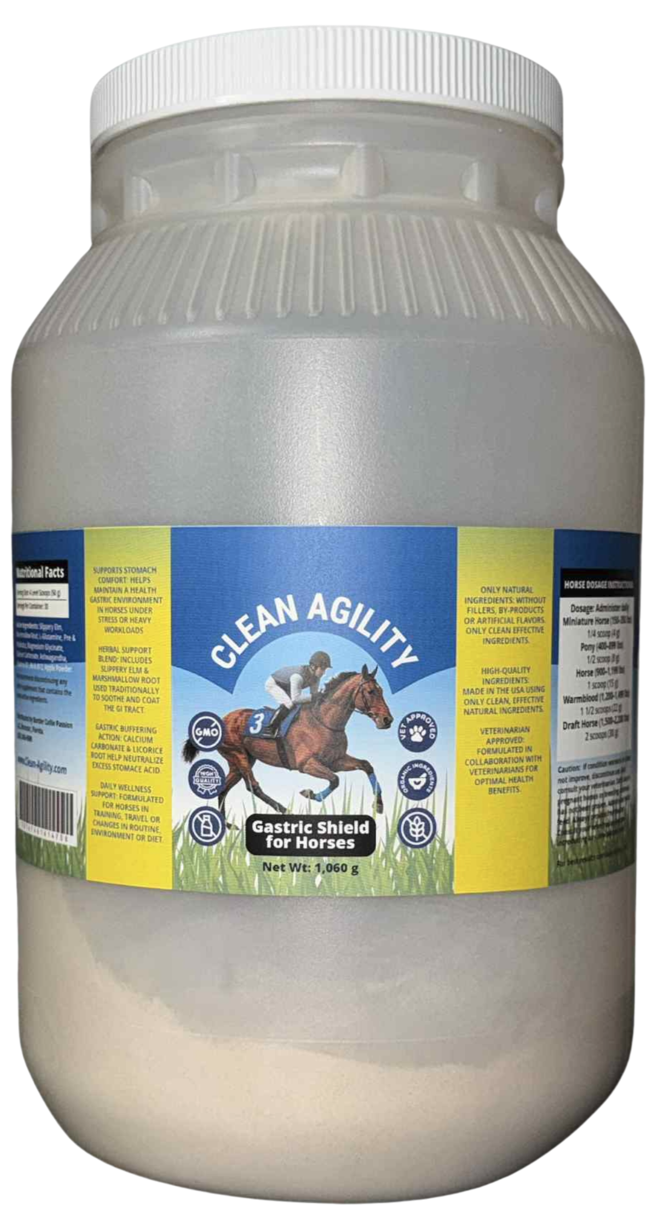 Clean Agility Gastric Shield – Equine Stomach & Digestive Support Supplement