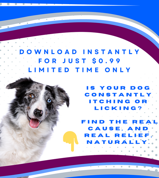 Finally, real answers for your dog’s itching, licking, and allergy struggles.  ADD TO CART TO get real lifelong relief for itchy skin - Instant download for only $0.99