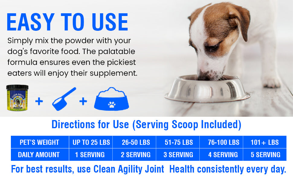 Clean Agility Joint Health for Dogs - Powder