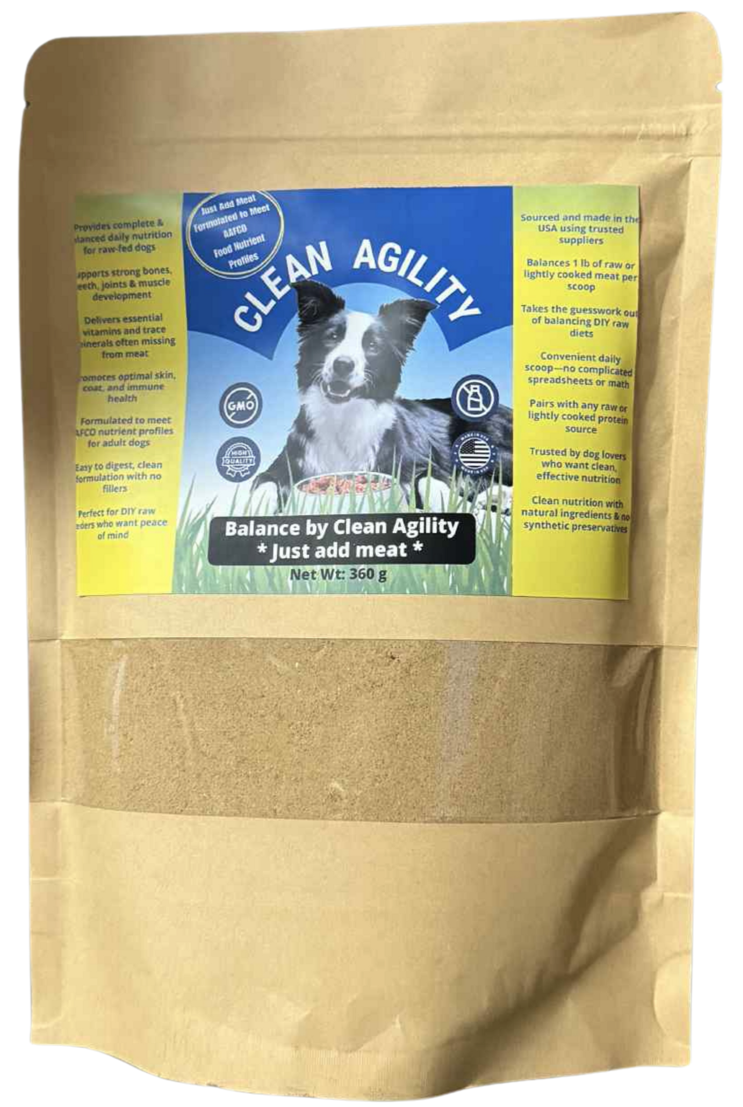 Balance by Clean Agility – Complete Nutrition for Raw-Fed Dogs