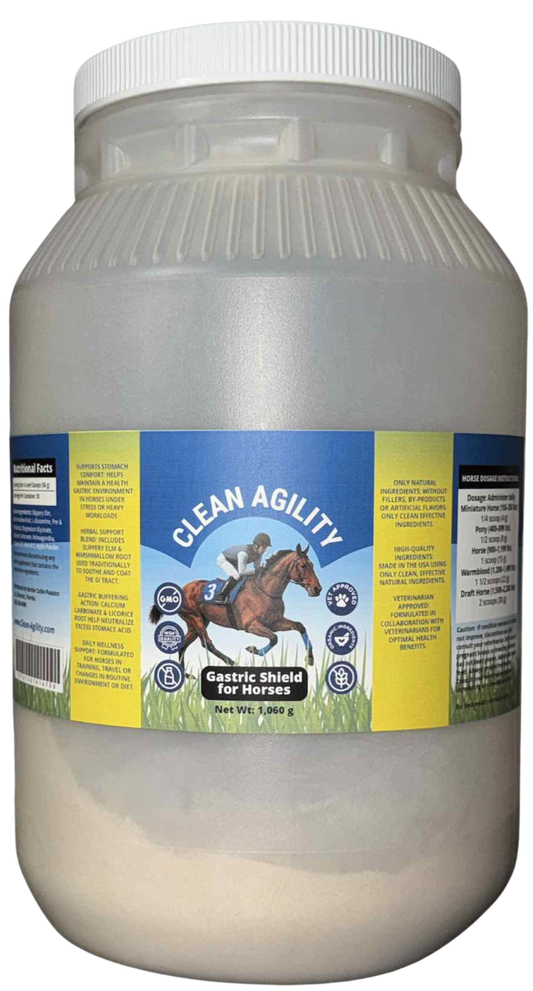 Clean Agility Gastric Shield – Equine Stomach & Digestive Support Supplement